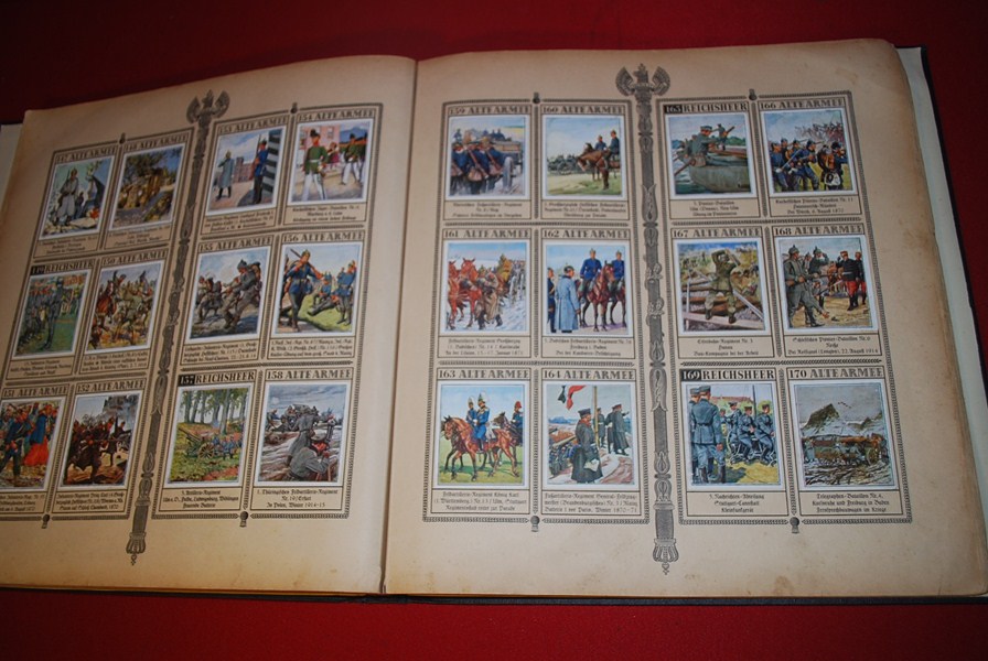 WW1 GERMAN CIGARETTE CARD ALBUM-SOLD