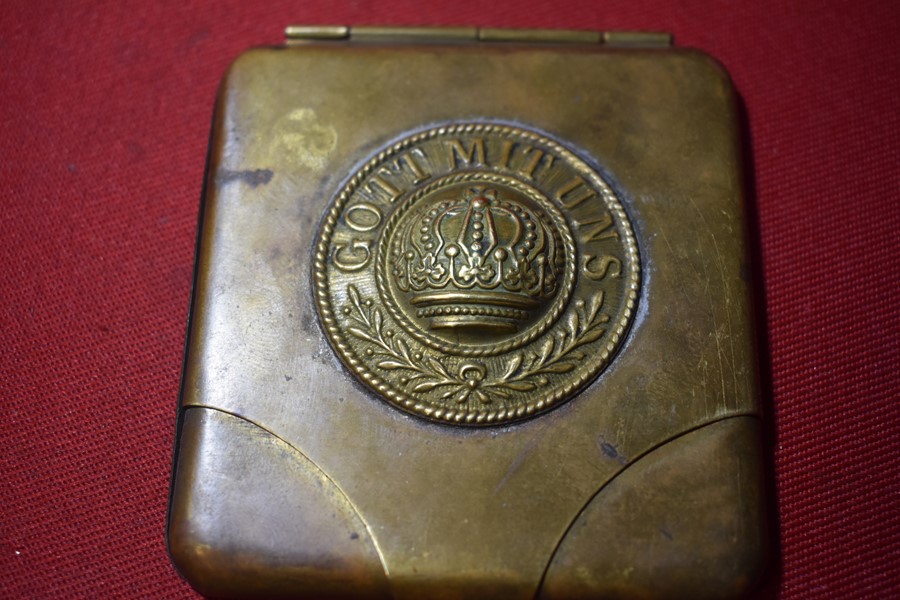 ww1 german cigarette case WW1 GERMAN TRENCH ART CIGARETTE OR CARD CASE