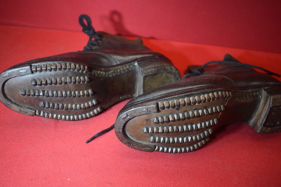WW2 GERMAN HITLER YOUTH ANKLE BOOTS-SOLD
