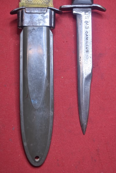 WW2 US MODIFIED M3 FIGHTING KNIFE.-SOLD
