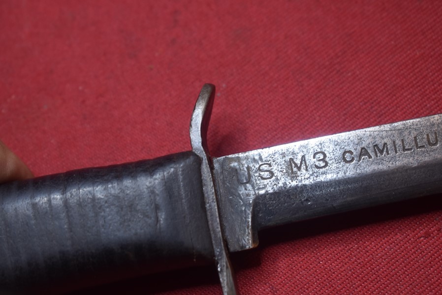WW2 US MODIFIED M3 FIGHTING KNIFE.-SOLD