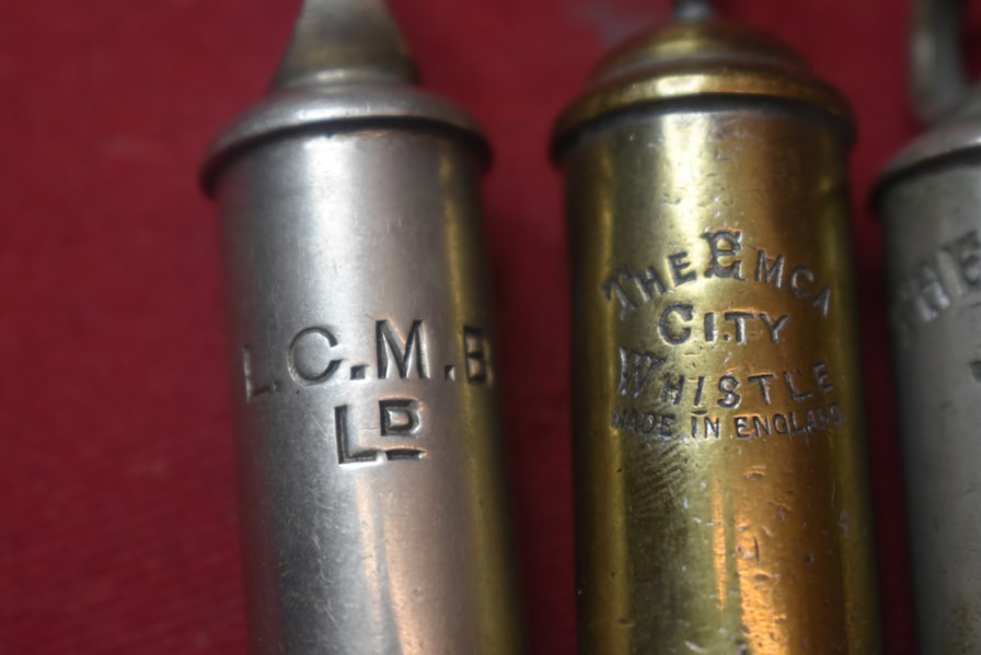 6 X COLLECTABLE WHISTLES-SOLD
