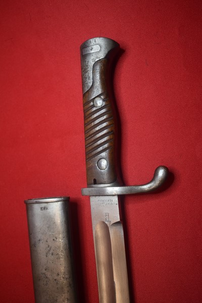 WW1 GERMAN 98/05 BUTCHER BAYONET EARLY TYPE BY RARE MAKER J. CORTS AND SOHN