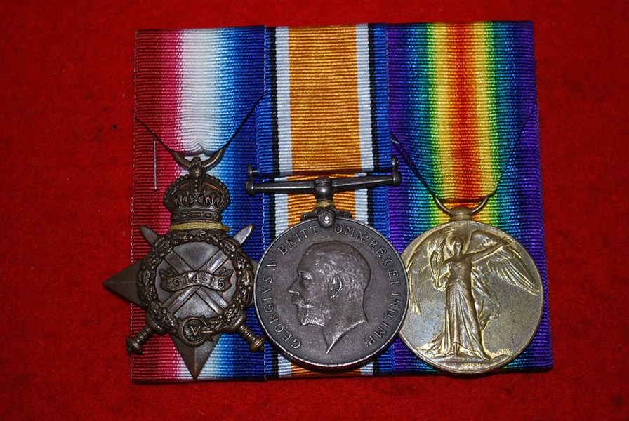 WW1 ROYAL NAVY TRIO OF MEDALS-SOLD