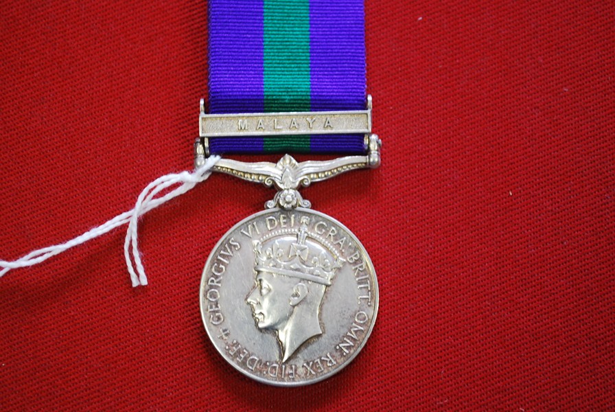 BRITISH GENERAL SERVICE MEDAL MALAYA BAR-SOLD