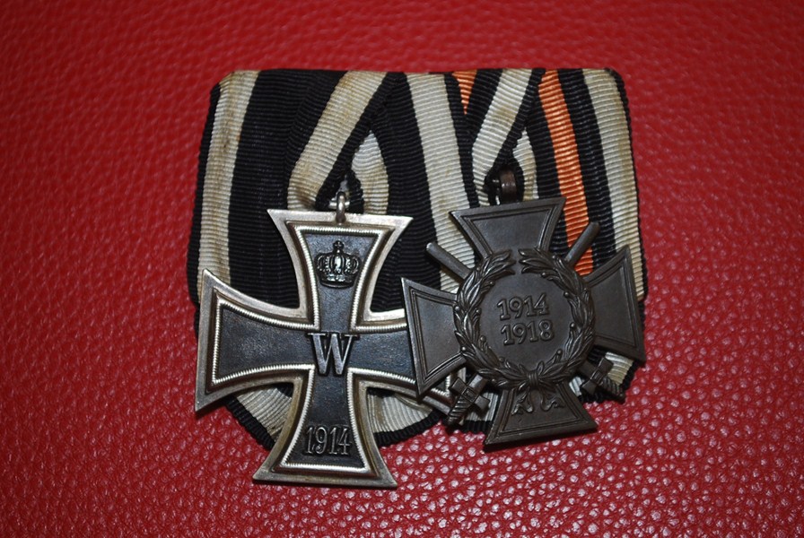 WW1 GERMAN 2 MEDAL GROUP-SOLD