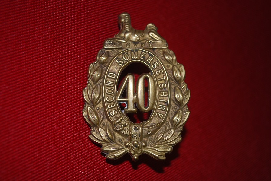 BADGE 20 BN SECOND SOMERSETSHIRE-SOLD