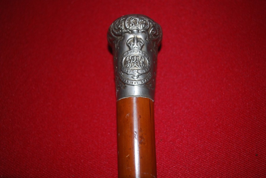 WW2 GRENADIER GUARDS MALLACA CANE-SOLD