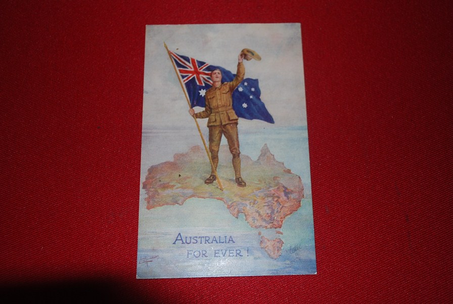 WW1 TUCKS POSTCARD AUSTRALIA FOREVER-SOLD