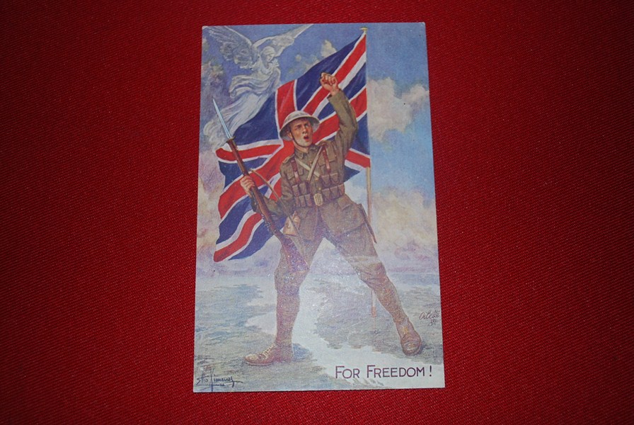 WW1 TUCKS POSTCARD "FOR FREEDOM"-SOLD