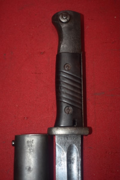 WW2 GERMAN K98 BAYONET 42 JWH (RARE MAKER)
