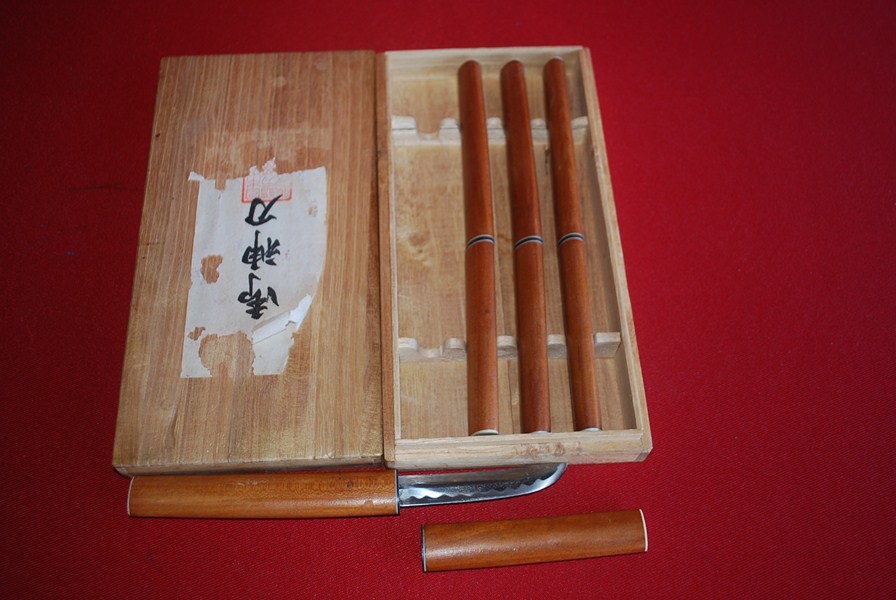 SET OF 4 BOXED JAPANESE KNIVES-SOLD