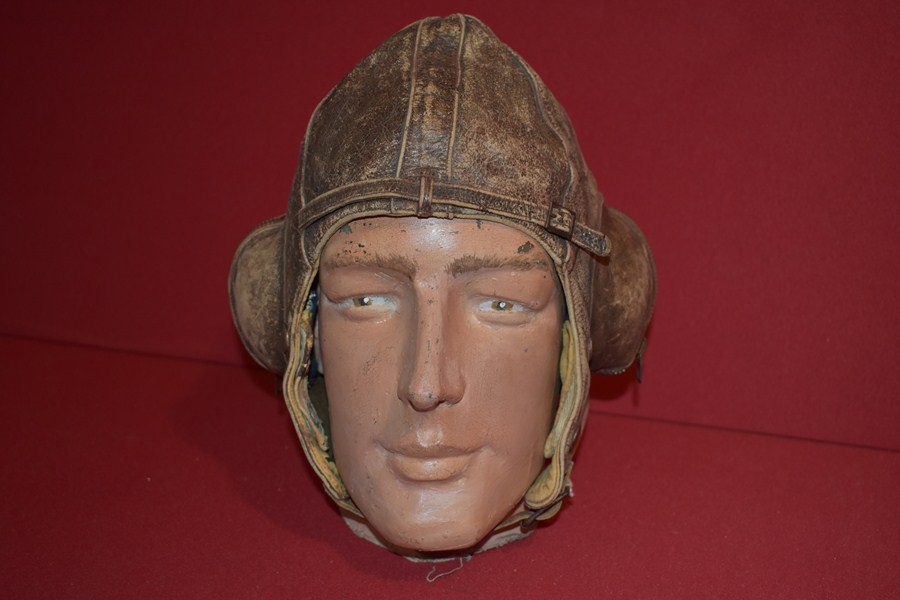 WW2 RAAF PILOTS LEATHER HELMET-SOLD