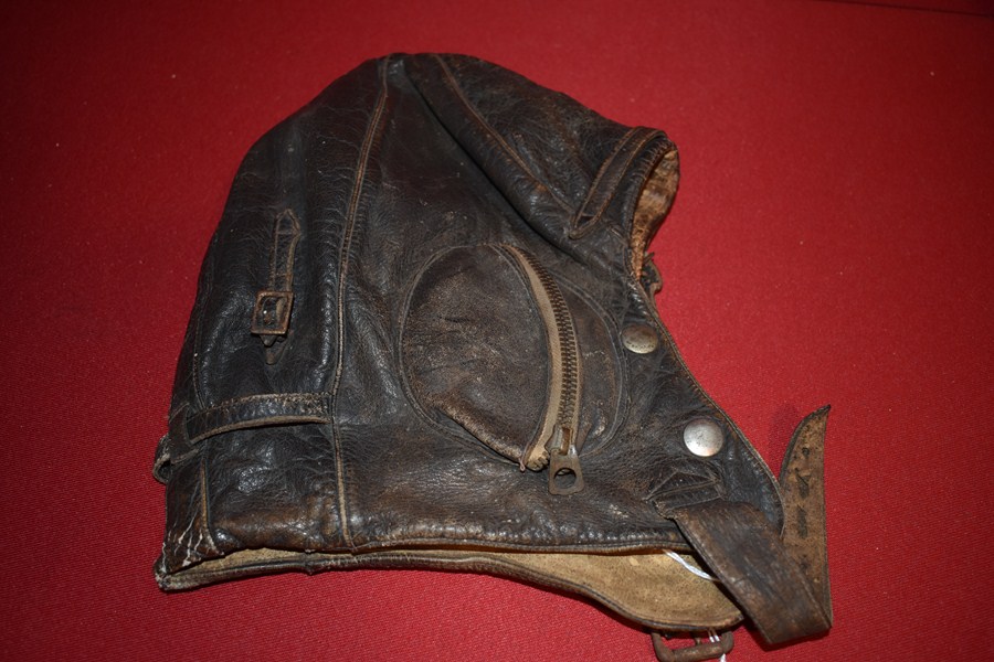 WW2 AUSTRALIAN LEATHER PILOTS HELMET-SOLD