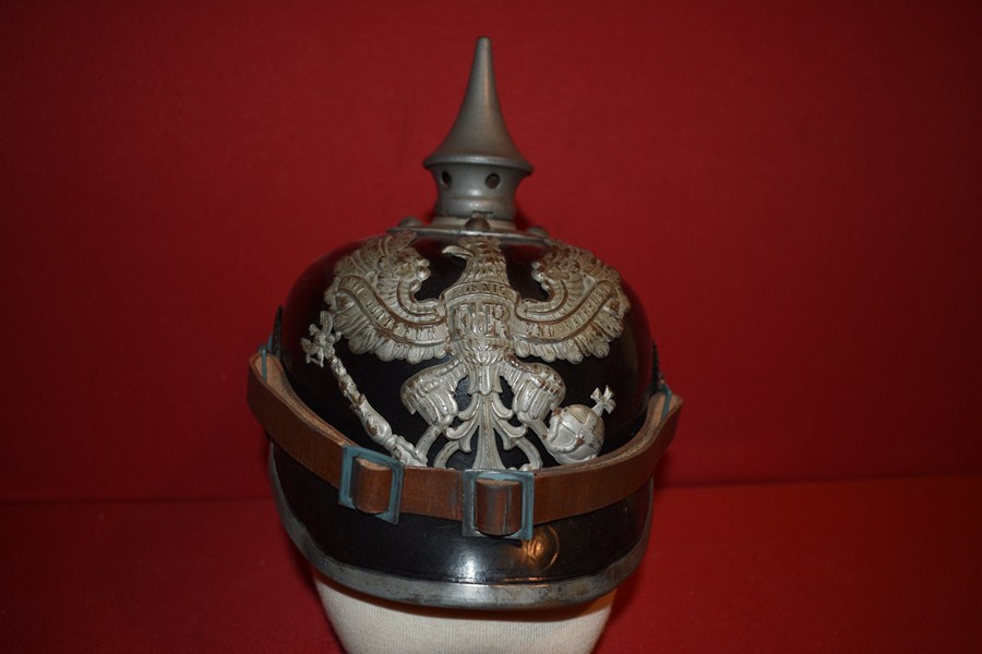 WW1 GERMAN SPIKE HELMET (PICKELHAUBE)-SOLD