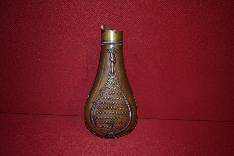 BRASS POWDER HORN. e-SOLD