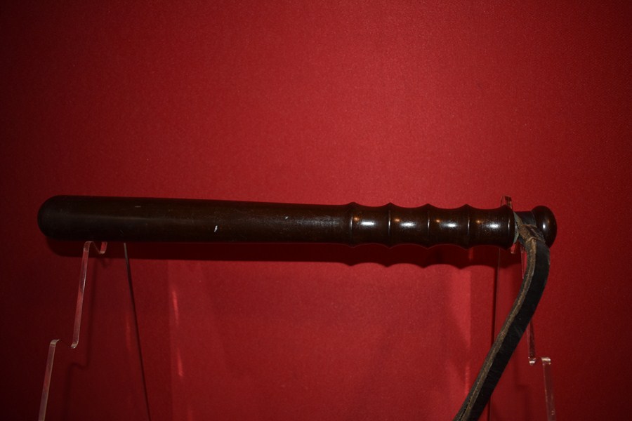 EBONY POLICE BATON-SOLD