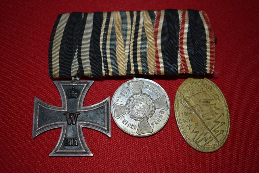 WW1 GERMAN 3 MEDAL GROUP. b-SOLD