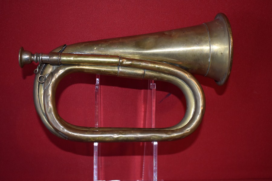 VICTORIAN PERIOD BRITISH ARMY BUGLE-SOLD