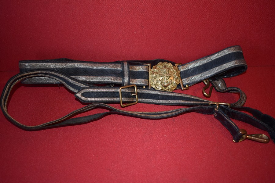 WW2 ROYAL NAVY OFFICERS DRESS BELT-SOLD