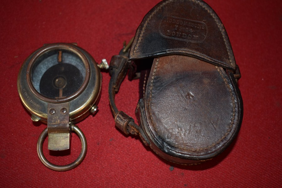 WW1 BRITISH/AUSTRALIAN COMPASS AND CASE-SOLD