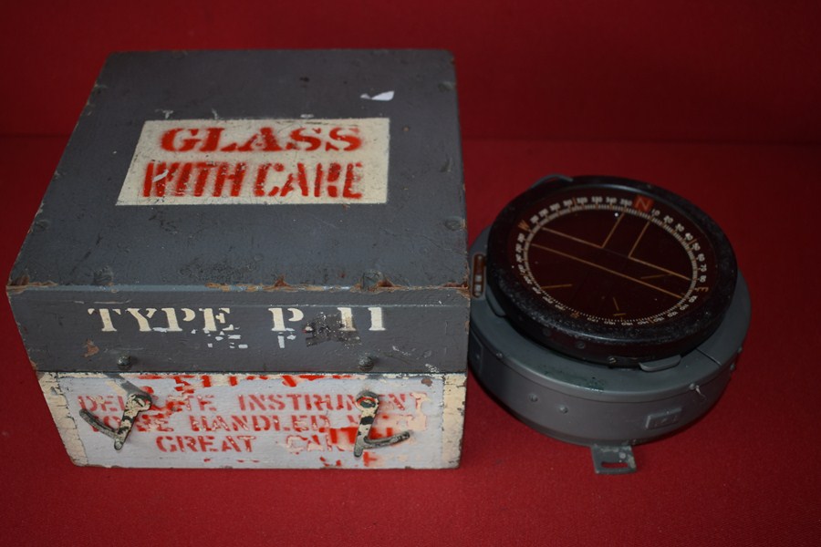 WW2 RAF/RAAF BOXED AIRCRAFT COMPASS-SOLD