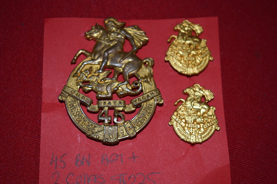 AUSTRALIAN ARMY BADGES 45 BN (ST GEORGES REGT) 30-42-SOLD
