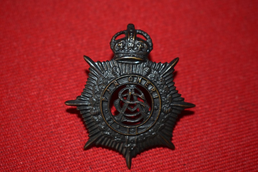 AUSTRALIAN ARMY BADGE, ARMY SERVICE CORPS COLLAR 30-42