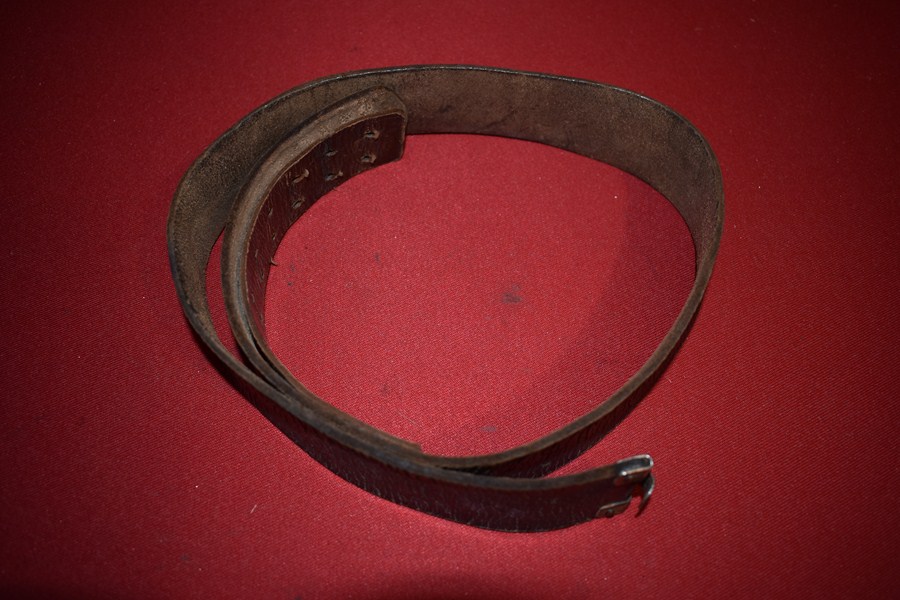 WW2 GERMAN SOLDIERS LEATHER BELT-SOLD