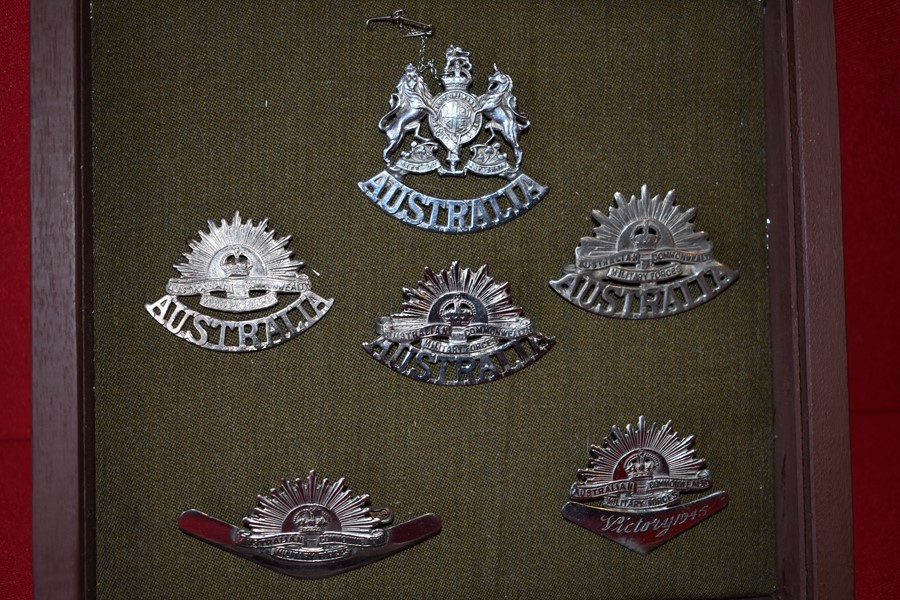 COLLECTION OF AUSTRALIAN RISING SUN BADGES