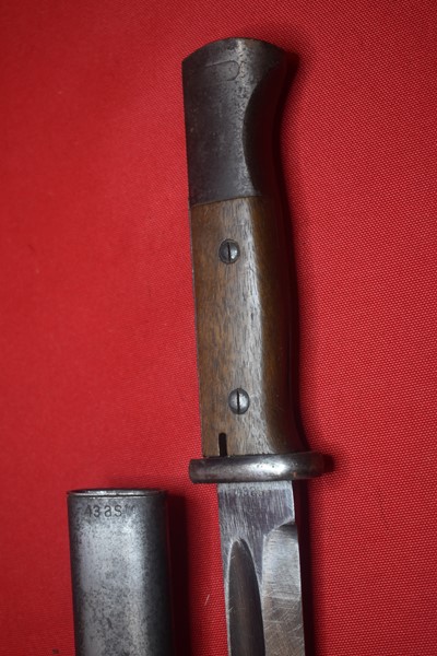 WW2 GERMAN K98 BAYONET WITH MATCHING NUMBERS BY ASW-SOLD