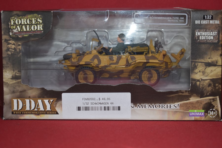 FORCES OF VALOR DIE CAST SHWIMMWAGEN TYPE 166-SOLD