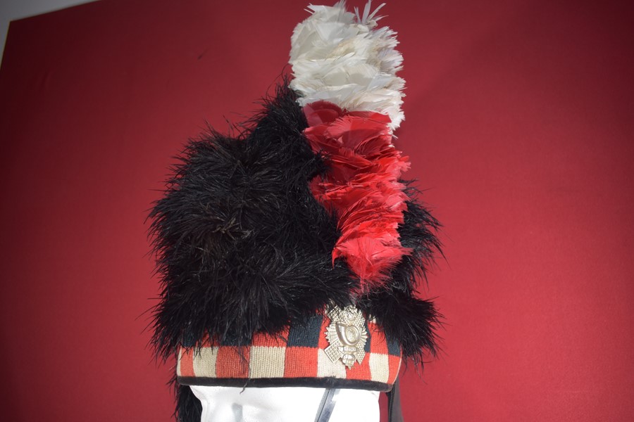 SCOTTISH FEATHER BONNET, THE HIGHLAND LIGHT INFANTRY-SOLD