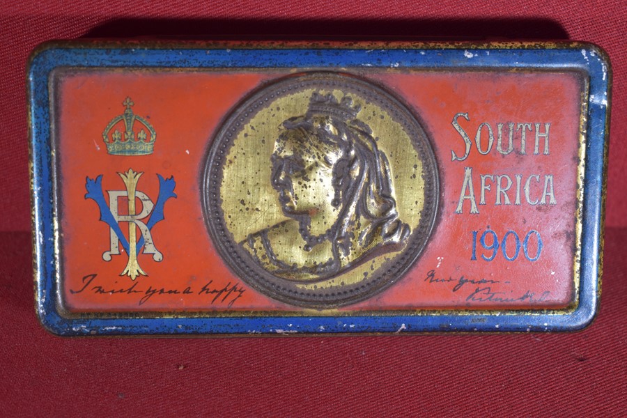 BOER WAR QUEEN VICTORIA CHOCOLATE TIN-SOLD