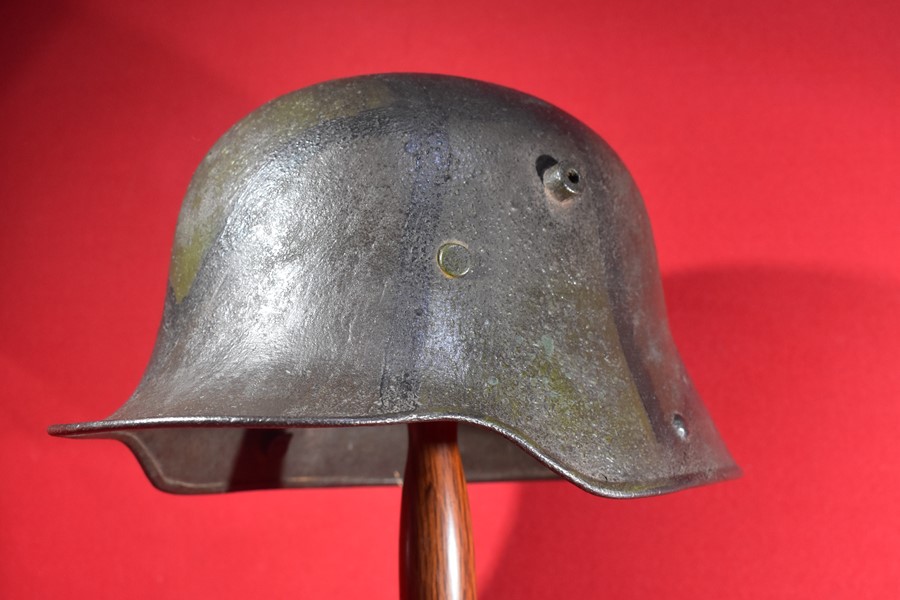 WW1 GERMAN CAMO HELMET..-SOLD