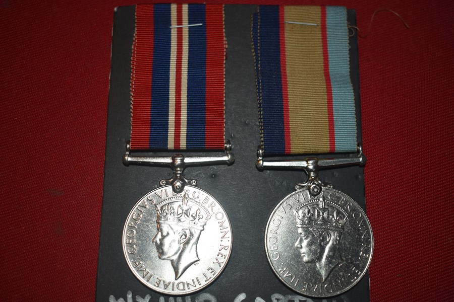 WW2 AUSTRALIAN MEDAL PAIR TO A CAPTAIN 2/10 ARMOURED REGIMENT.-SOLD