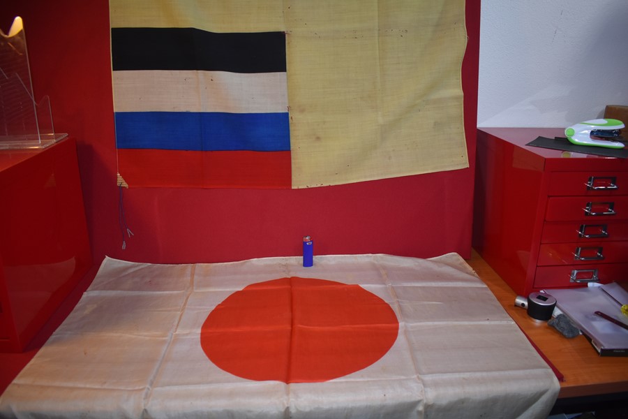 PAIR OF WW2 JAPANESE FLAGS-SOLD