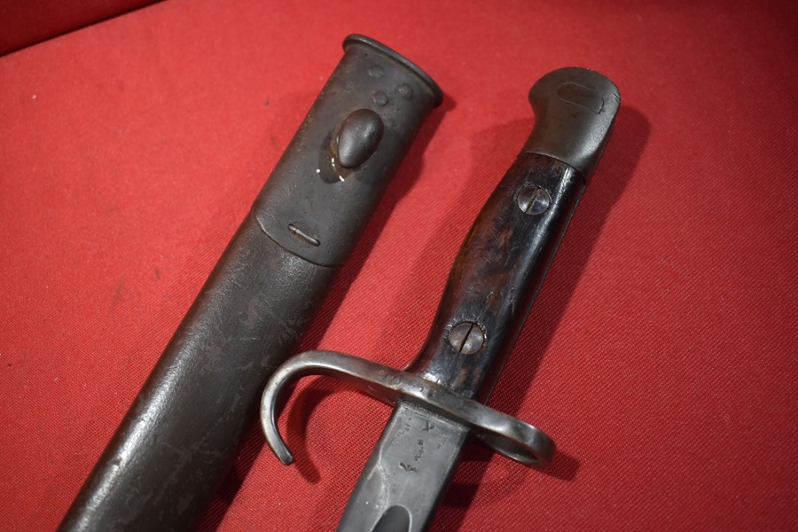 WW1 303 HOOKED QUILLON BAYONET BY WILKINSON AUSTRALIAN ISSUE TO 5MD (WA)-SOLD