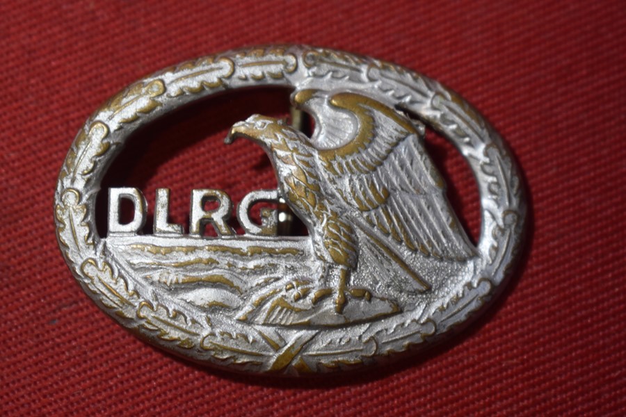 WW2 GERMAN DRLG LIFESAVING BADGE-SOLD