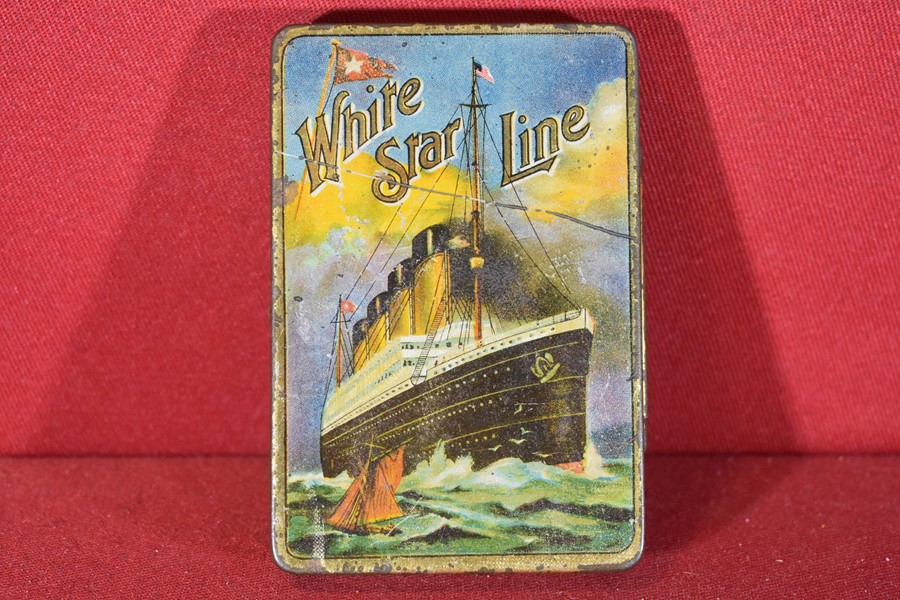 WHITE STAR LINE TOBACCO TIN OLYMPIC-SOLD