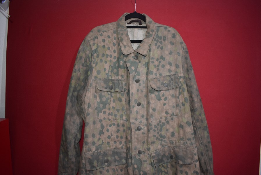 WW2 WAFFEN SS M44 CAMO DRILL TUNIC-SOLD