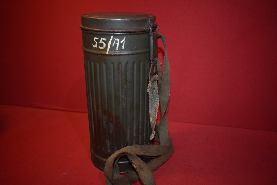 WW2 GERMAN ARMY GAS MASK CANNISTER-SOLD