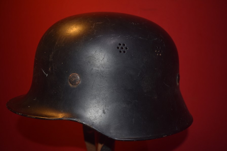 WW2 GERMAN M34 CIVIL HELMET.-SOLD