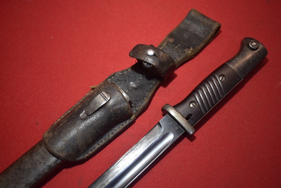 WW2 GERMAN SOLDIERS K98 BAYONET WITH FROG-SOLD