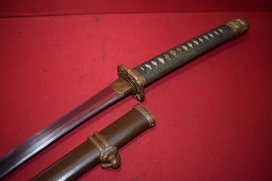 WW2 JAPANESE OFFICERS SHIN-GUNTO SWORD-SOLD