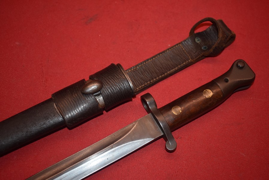 PATTERN 1888 BAYONET WITH ORIGINAL SCABBARD AND FROG-SOLD