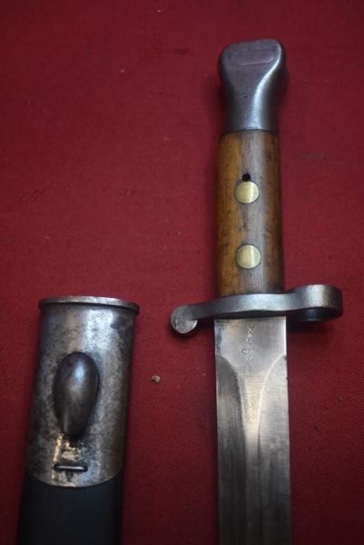 PATTERN 1888 BAYONET WITH ORIGINAL SCABBARD