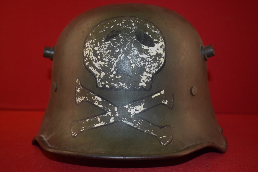 WW1 GERMAN M16 "FREIKORPS" HELMET WITH LINER-SOLD