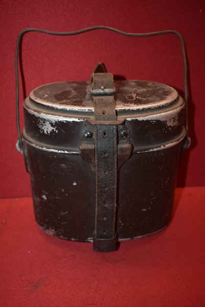 WW2 GERMAN SOLDIERS MESS KIT AND CARRY STRAP-SOLD