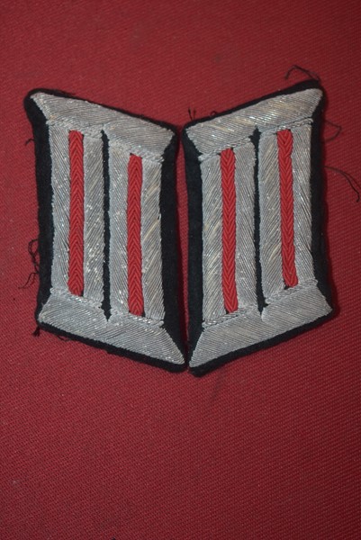 WW2 GERMAN ARTILLERY OFFICERS COLLAR TABS-SOLD